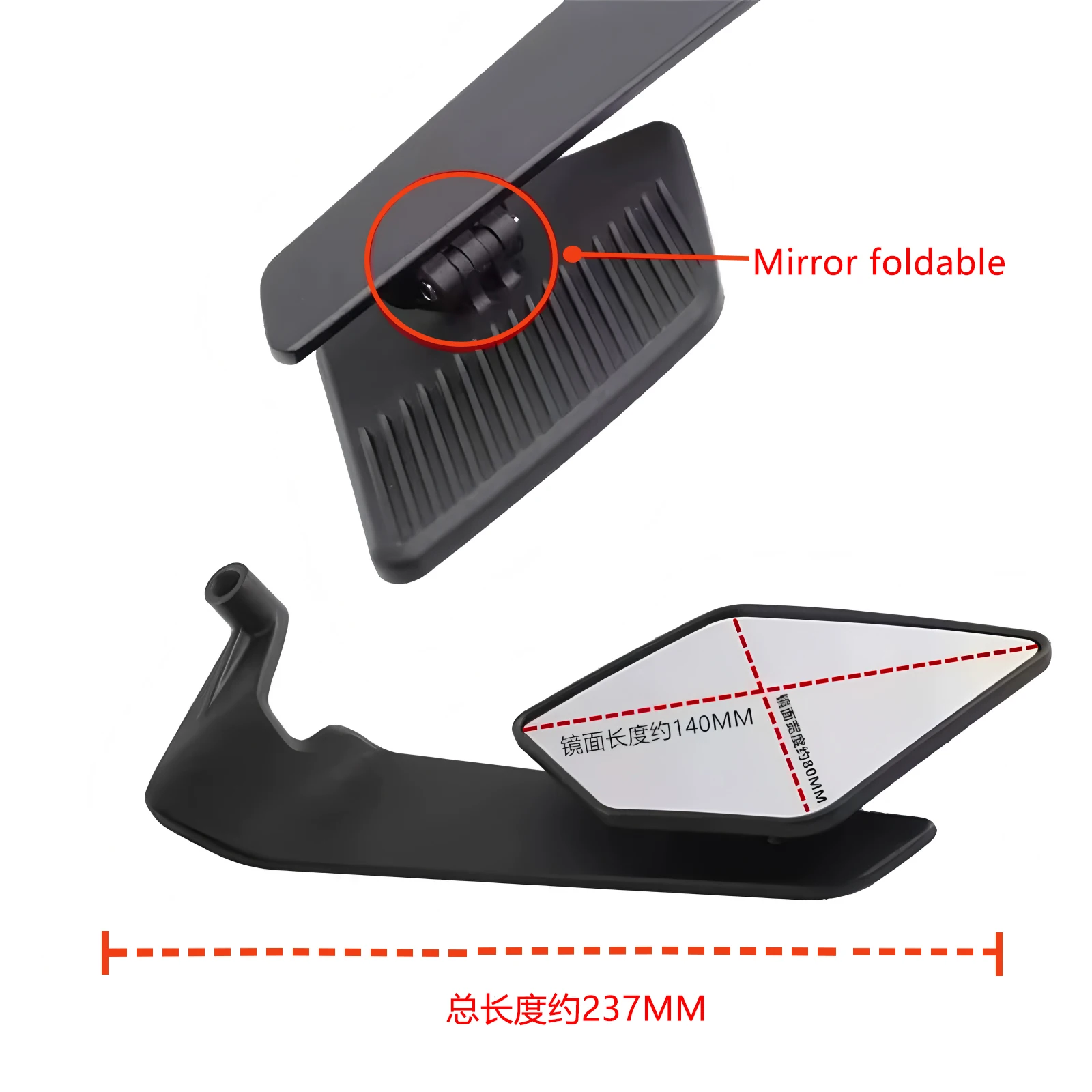 For Ducati Streetfighter V2 V4 V4S 848 Monster 950 Multistrada V2 V4 Hypermotard 698 950 Motorcycles Rotatable Rearview Mirrors image 5