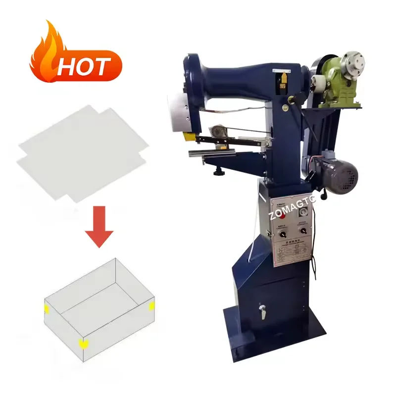 

Factory Price Manual Paper Gift Box Corner Tape Gluing Machine Widely Phone Rigid Box Corner Pasting Machine for Package