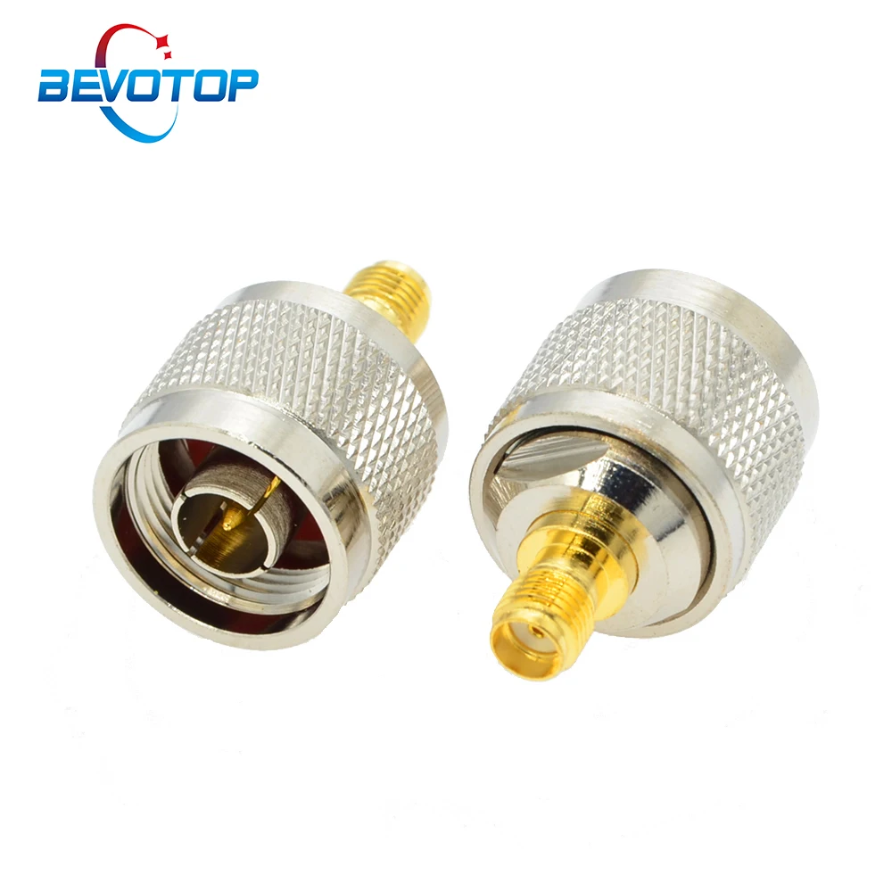 BEVOTOP 10 PCS/lot SMA Female Jack to N Male Plug Adapter RF Coax Connector Straight 50 Ohm