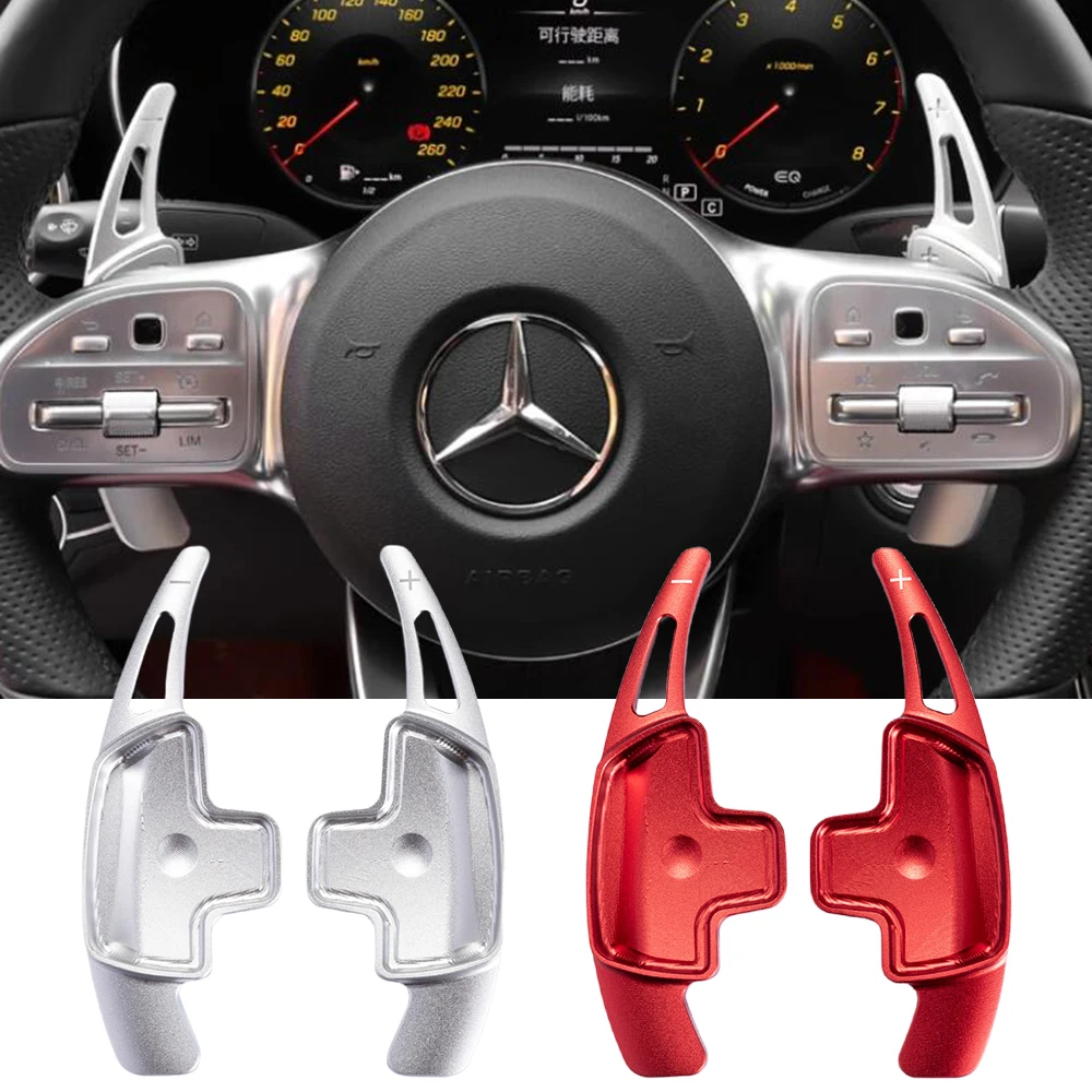 عجلة توجيه سيارة مجداف المتحولات الألومنيوم التحول مجداف شفرة لبنز A B C E GLE GLA GLC الفئة W176 W205 W246 C117 W218