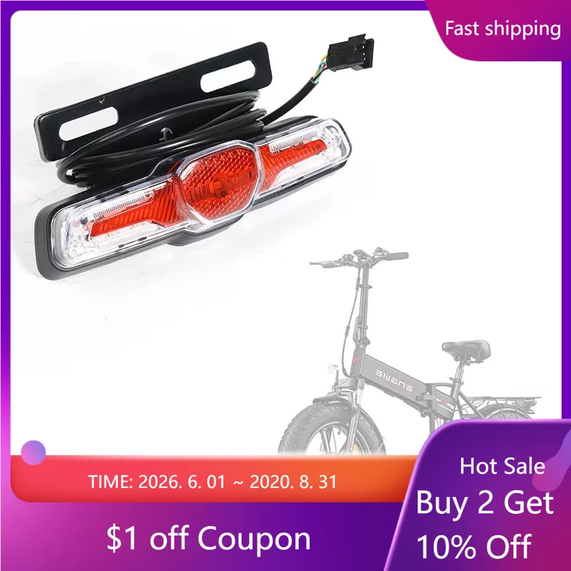 

Electric Bike Rear Light for Electric Bicycle Engwe EP-2 PRO LED Light Bike Back Light Part Repair Kit