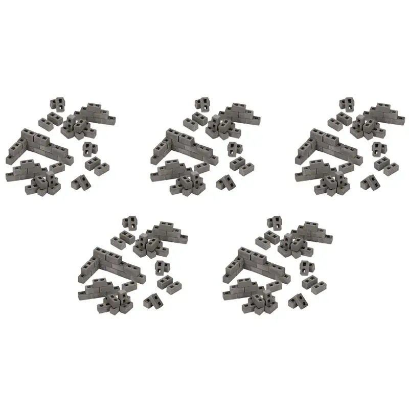 

300 упаковок, конструкторы, масштаб 1/12, мини-кирпичи, бетонные миниатюрные кирпичи, крошечный ландшафтный дизайн, аксессуары для кукольного домика