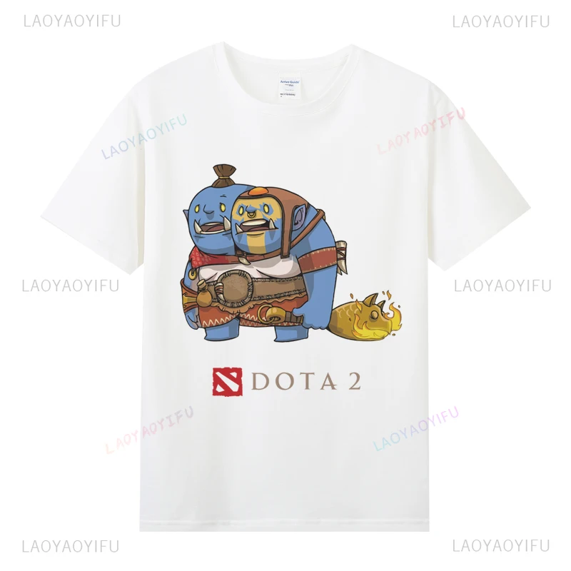 رجل تي شيرت دوتا 2 Camiseta نمط جديد قصير الأكمام خمر مادة البوليستر رخيصة المحملة Camisa لعبة الملابس