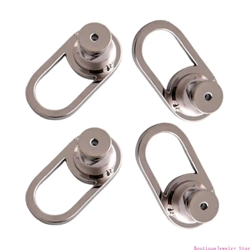 E1PE 4Pcs Earring Lifter Backs for Heavy Earrings Metal Support for Droopy Ears