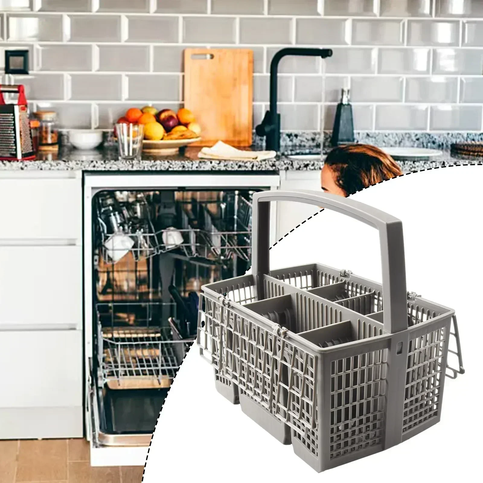 1pc Cutlery Basket For Bosch SMZ5100 For Neff Z7863X0 For Siemens SZ73100 Dishwasher Replacement Cutlery Basket Holder