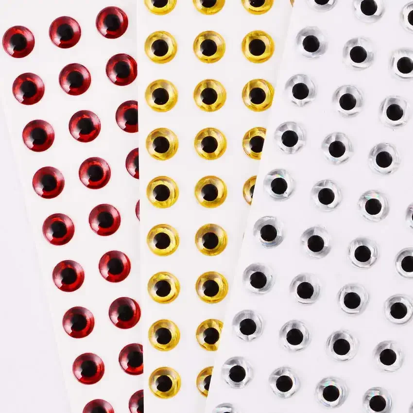 Ojos holográficos 3D para señuelos de pesca 3-9mm DIY - imagen 3