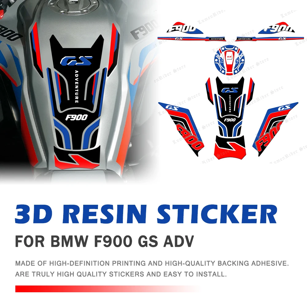 For BMW F 900 GS Adventure F900GS ADV Motorcycle Accessories 3D Epoxy Resin Tank Pad Protection Sticker Kits