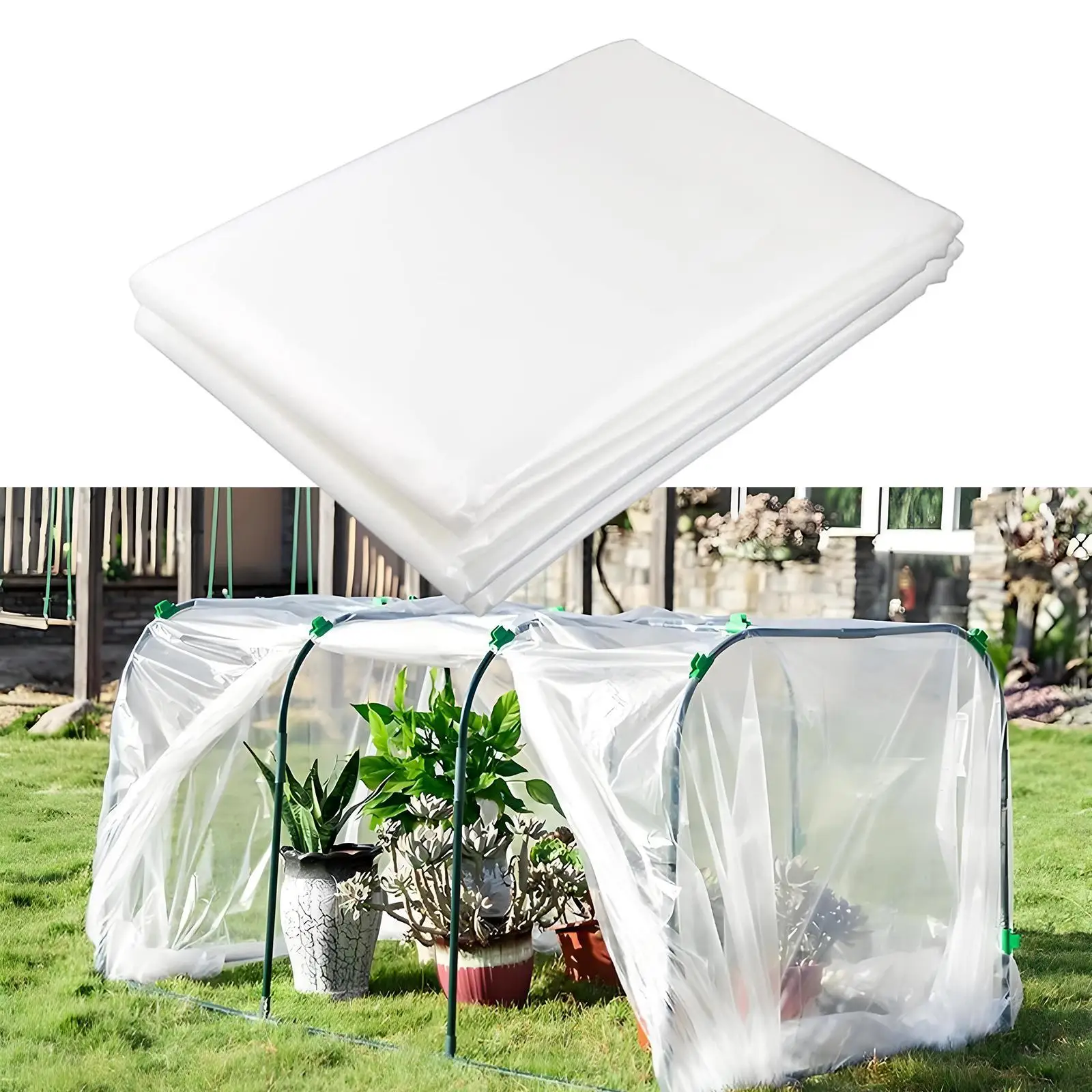 Weatherproof replacement polyethylene greenhouse sheeting for agriculture,