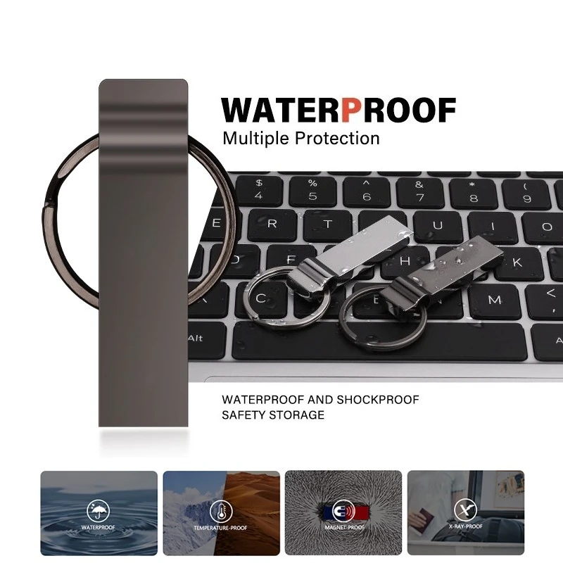 JASTER Free Key Ring USB Flash Drive 128GB 32GB Mini Metal Memory Stick 64GB 8GB Creative Gift 16G USB Stick 4G Pendrive For Car