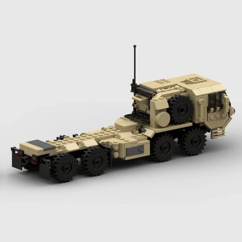 realistic M978 HEMTT fuel servicing truck bricks heavy mobility tactical cargo vehicle blocks US military tanker moc unique