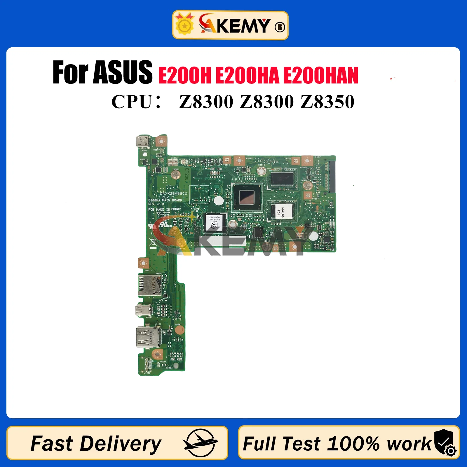 

E200HA Материнская плата для ноутбука ASUS EeeBook E200H E200HA E200HAN Материнская плата для ноутбука с Z8300 100% тестирование ОК быстрая доставка stk