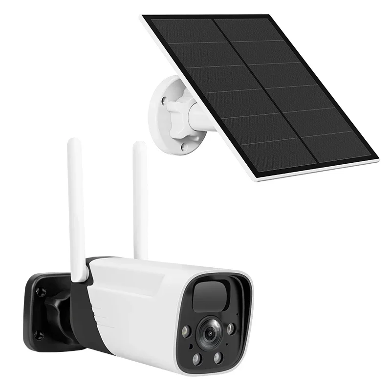 Waterproof IP66 Smart Solar 1080p Outdoor Battery Camera PIR Sensor 15000mAh Wifi Ip Camera With 5.5w Solar Panel