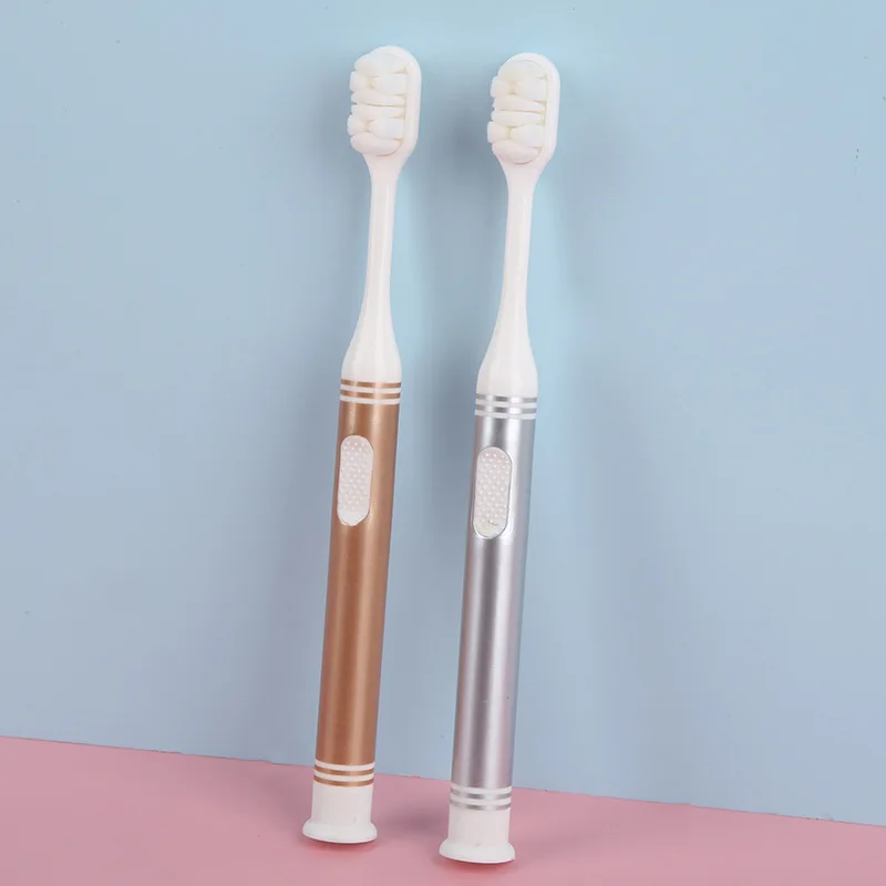 

Home soft-bristle toothbrushes: non-slip handle, standable, high-end & stylish. Suitable for boys and girls, nice-looking.
