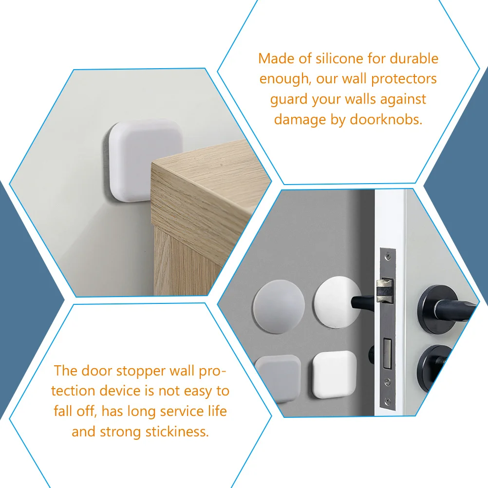 

4pcs Silicone Stopper Protector Adhesive Anti Slam Bumpers Strong Stickiness Easy Install Fit Laptop Keyboard Anti