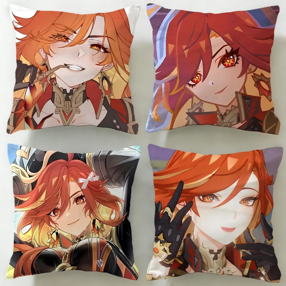 

Чехол для подушки с популярным игровым персонажем Mavuika, мягкий и легко моющийся чехол для подушки – универсальный для дивана, кровати, путешествий и офиса