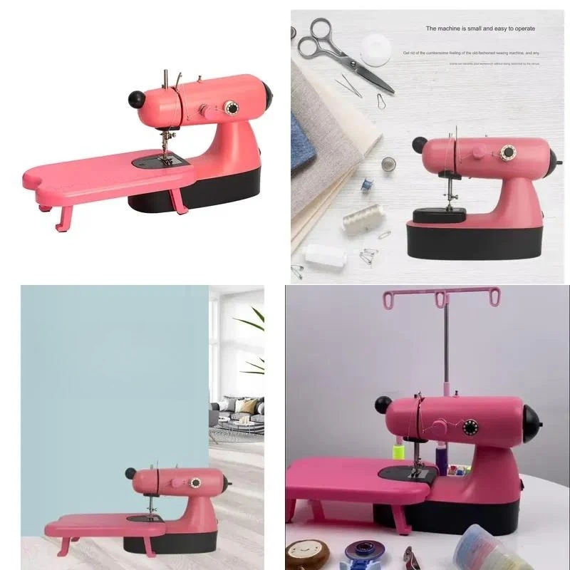 Portable Mini Electric Sewing Machine Household Embroidery Pattern Table Various Colors Manufacturer Price