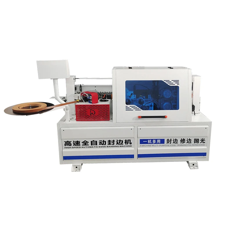 DW-1800GF Automatic Woodworking Edge Sealing Machine Multi-function Furniture Bander For Glue Coating Cutting Polishing Scraping