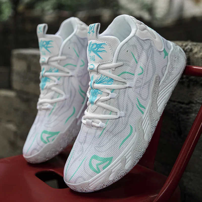2025 Basketball Shoes for Men Cushioning Basketball Sneaker Women Kids High-top Outdoor Sport Sneakers Breathable Athletic Shoes image 3
