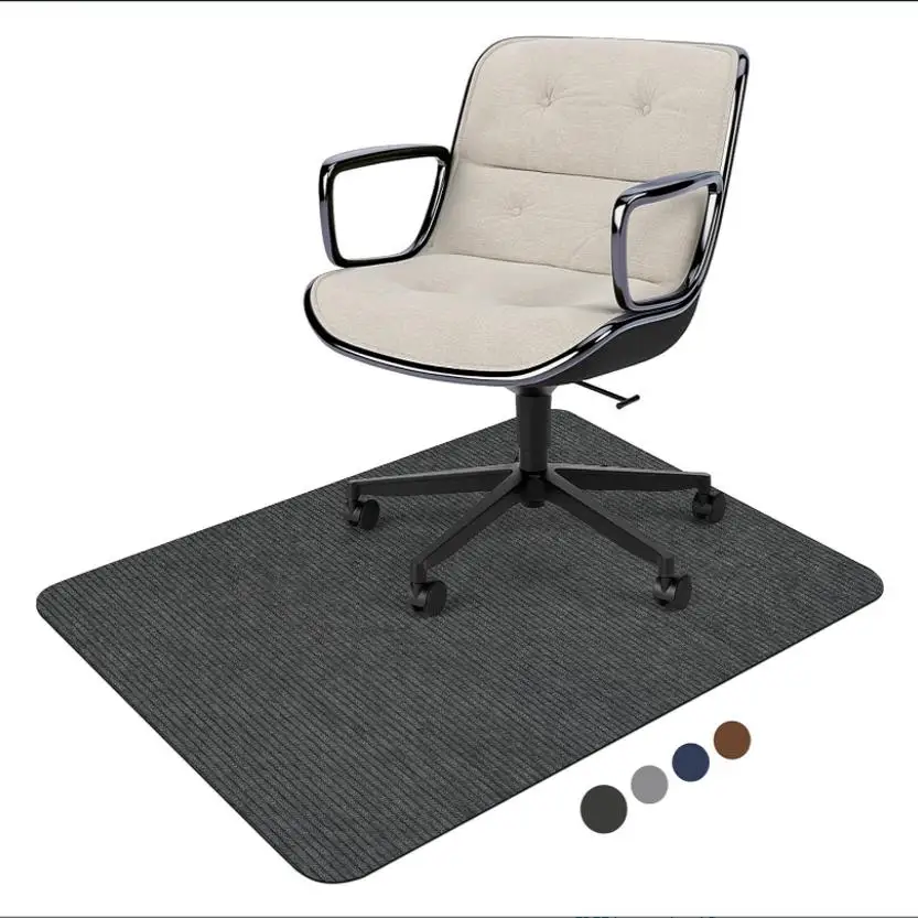 

AntiSlip Home Office Carpet Protector Chair Floor Mat PVC Modern Simple Sle Square Silent Polyester Fiber Carpet Mat