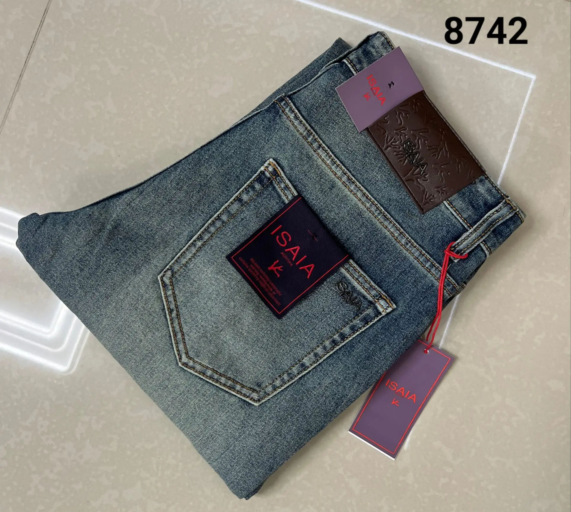 BLLIYOSS 2026 Autumn Winter New Men Luxury Classic Jeans Thin Cotton Casual Embroidery comfortable Old Money size 30-40 Pants