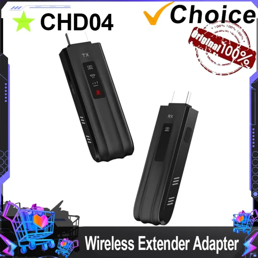 5G 50M 1080P Wireless HDMI-Compatible Video Audio Transmitter Receiver Extender Display Adapter Dongle for TV Monitor Projector