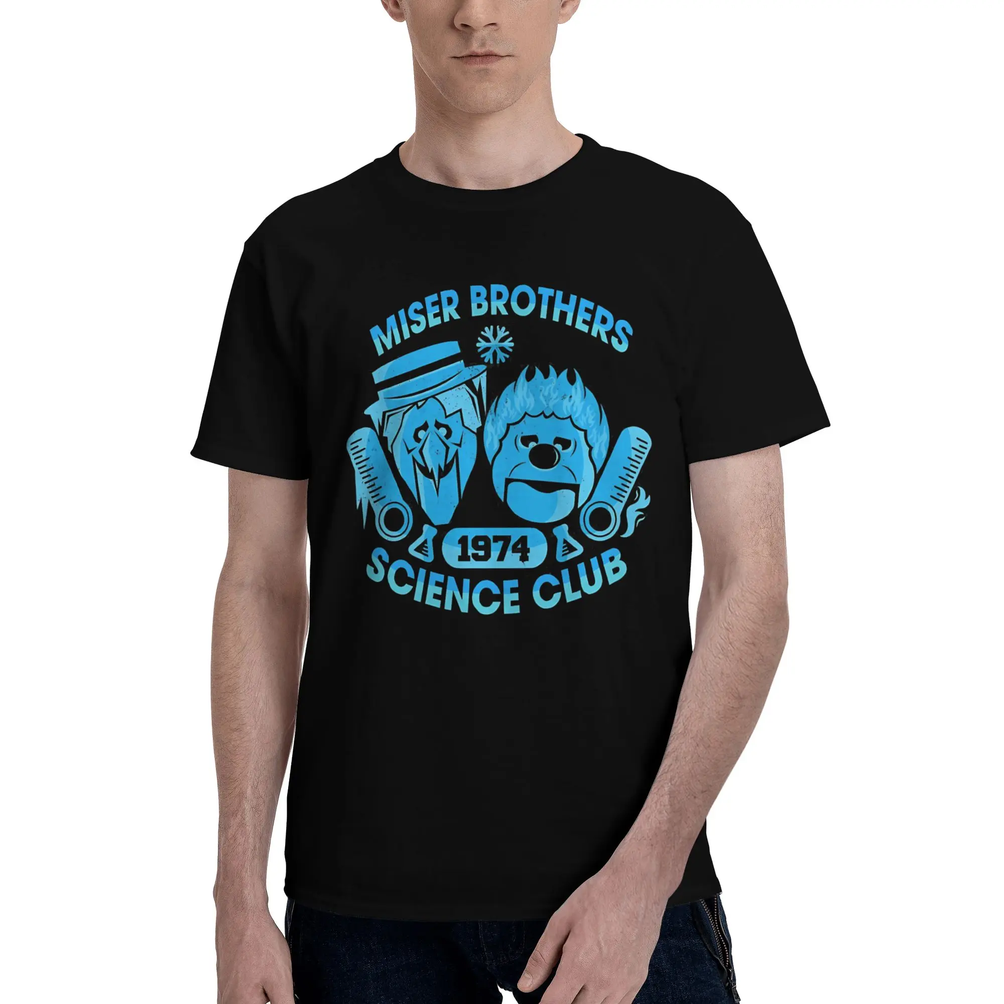 science club ugly Novelty 100% Cotton T-Shirt Miser Brothers Tees Tops For Men