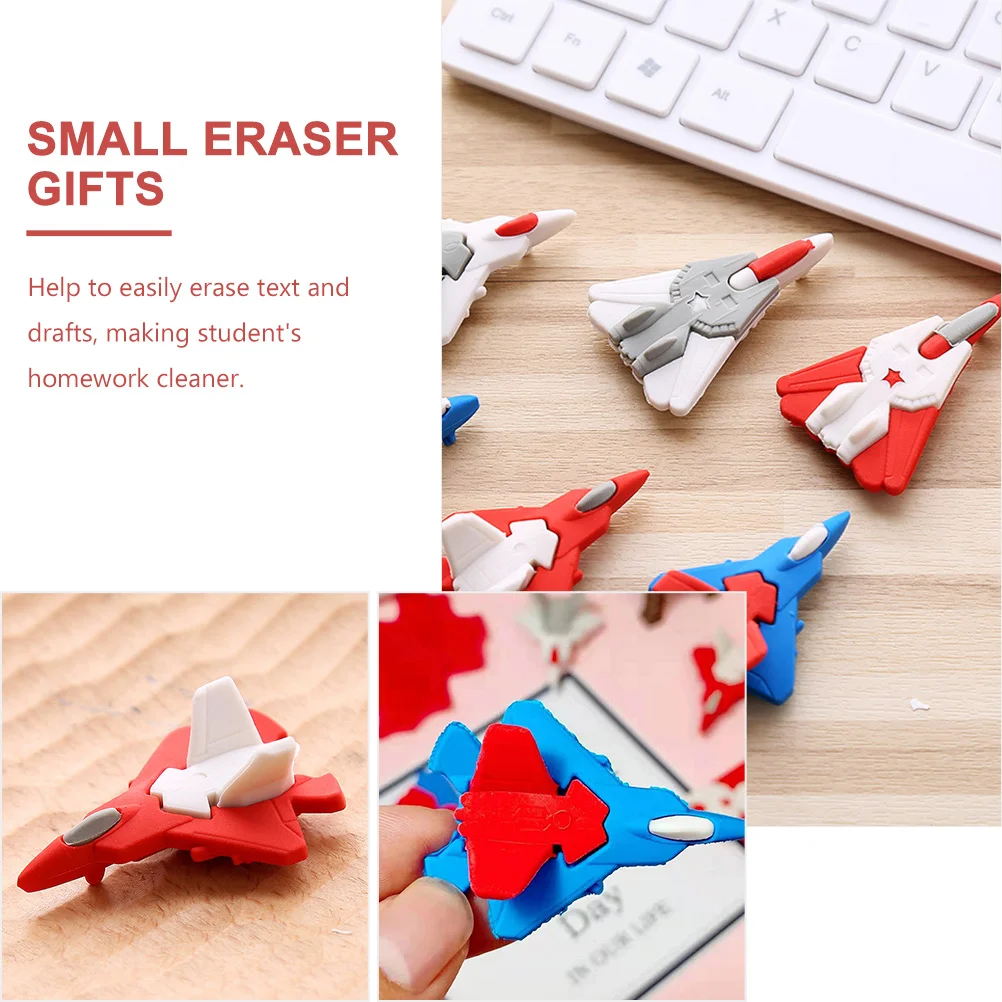 Helicóptero Em Forma De Erasers para Crianças, Lápis Decorativo, Material De Aprendizagem, Presente, 18 Pcs