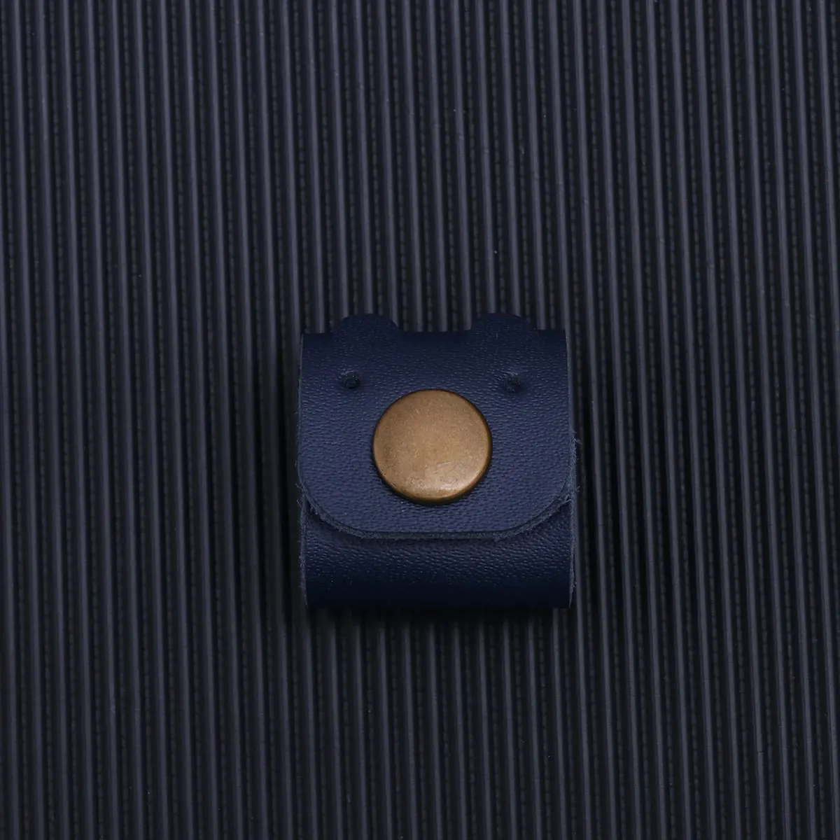 

Round Navy PU Cable Tie Cord Keeper Lightweight Compact Organizer for Earphone USB Cords Cord Organizer