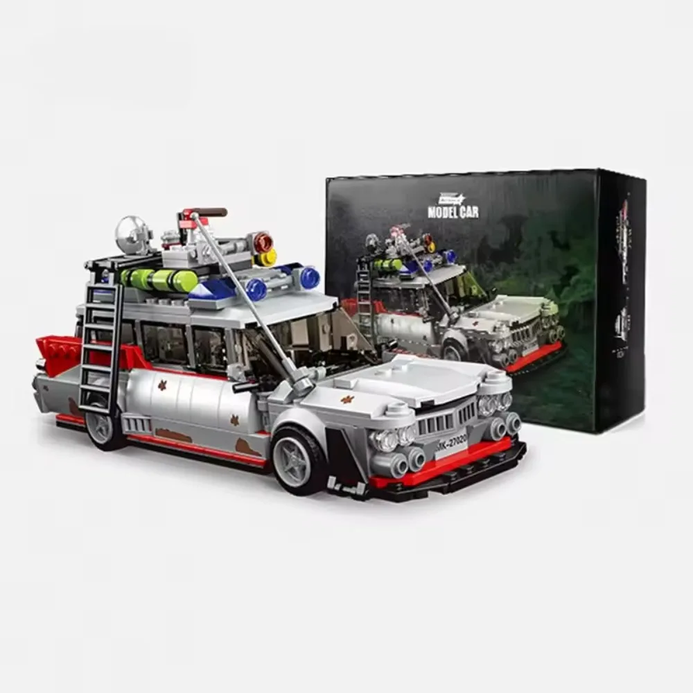 몰드 킹 27020 미니 고스트버스터즈 자동차 모델 블록 테크니컬 차량 조립 브릭 어린이 크리스마스 선물