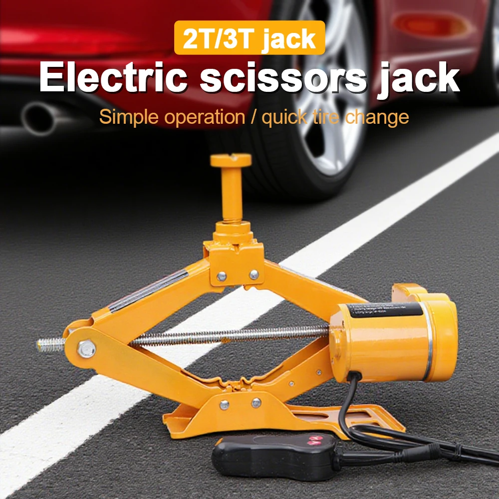 Electric Jack Portable Car-mounted Wireless Multi-functional Vertical Tire Change Pneumatic Car Jack 2T/3T for Cars