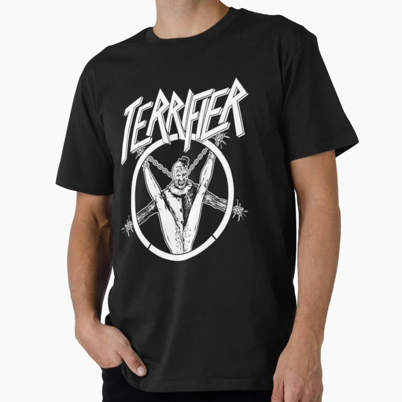 

SLASHERS IN THE ABYSS - Terrifier Horror Vintage Movies Scary Halloween gift T shirt for man Large size Tops 100% cotton clothes