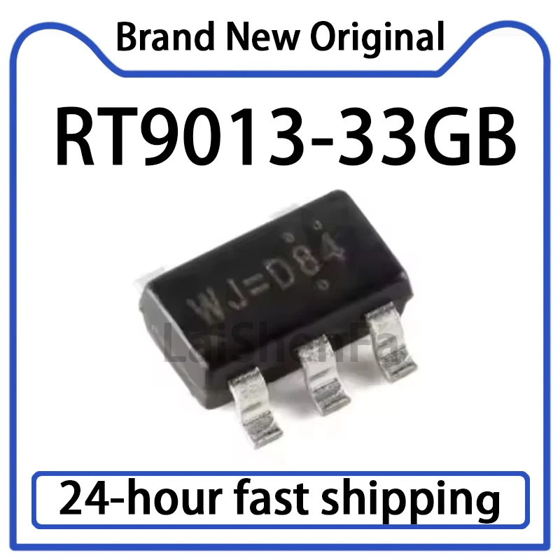 10PCS RT9013-33GB Package SOT-23-5 Regulator LDO Chip with 3.3V/500mA Output, Original in Stock