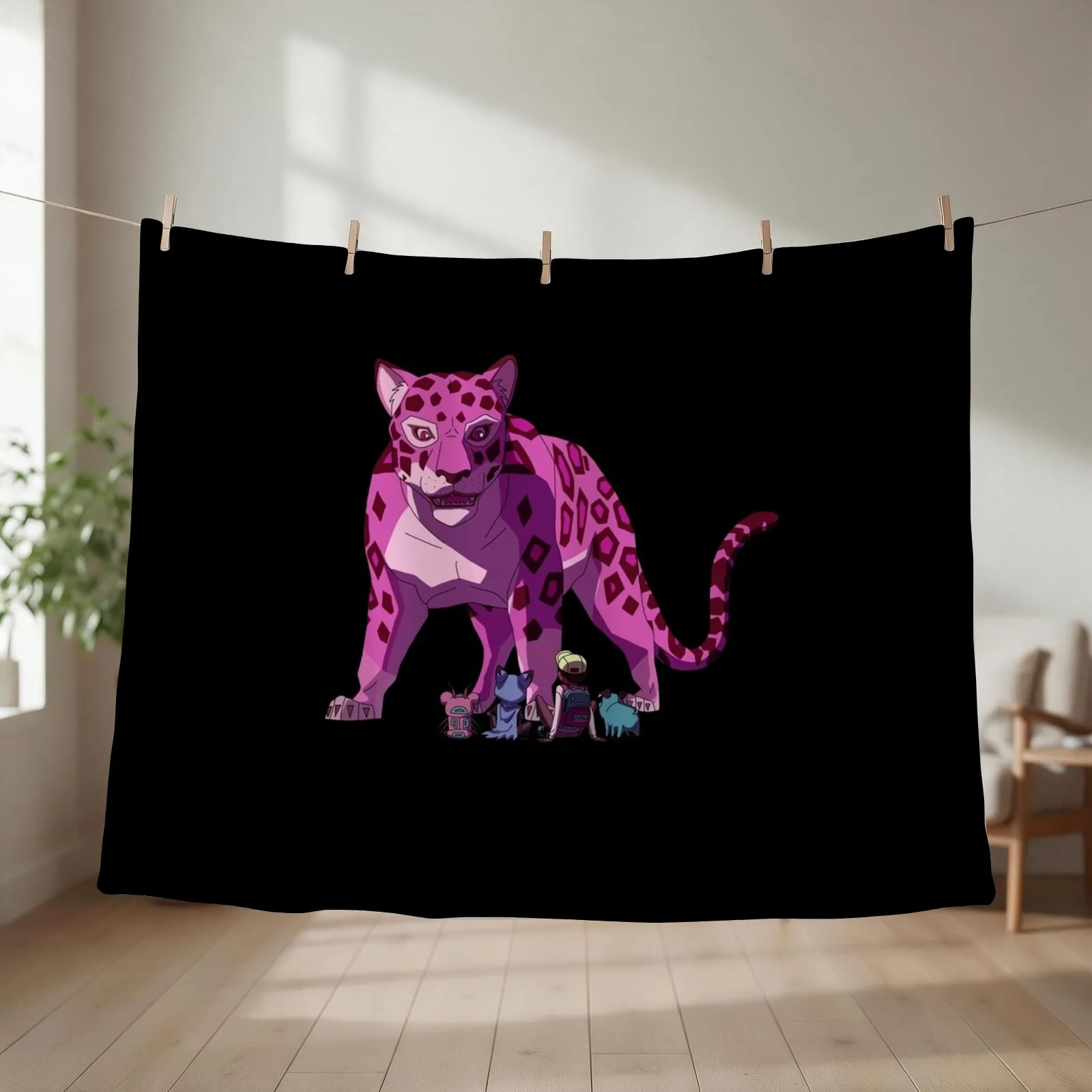 Mega Jaguar Kipo - Kipo And The Age Of Wonderbeasts Throw Blanket christmas decoration decorative Furrys Shaggy Blankets