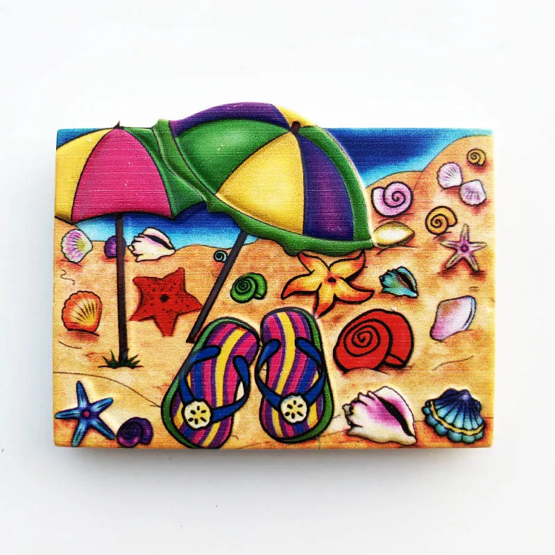 Caribbean scenery Vietna fridge magnet Czech Thailand Korea Frankfurt Ukraine Paris Vietnam California Souvenir Home Decor