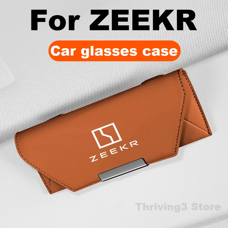 

Leather Car Glasses Case For ZEEKR X 001 007 GT 009 7X 001FR 2021 2022 2023 2024 2025 Sun Glasses Storage Box Accessories