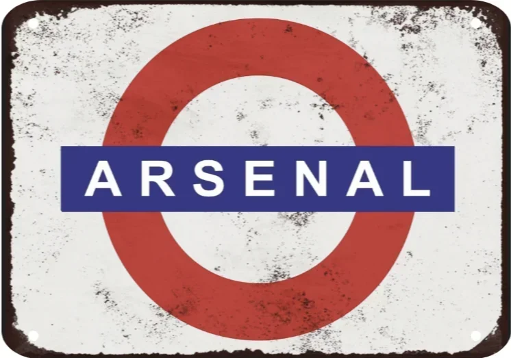 Arsenal Underground Metallschild