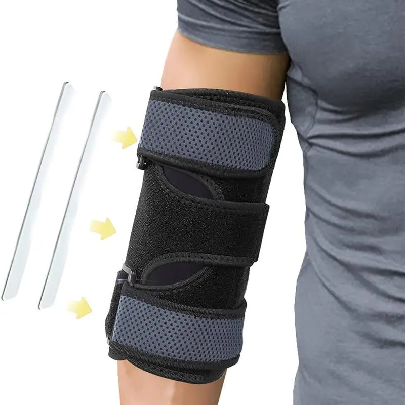 1PCS Elbow Brace for Joint Tendonitis Pain Adjustable Elbow Support Pads with Splint Stabiliser Golfers Tennis Arm Protector