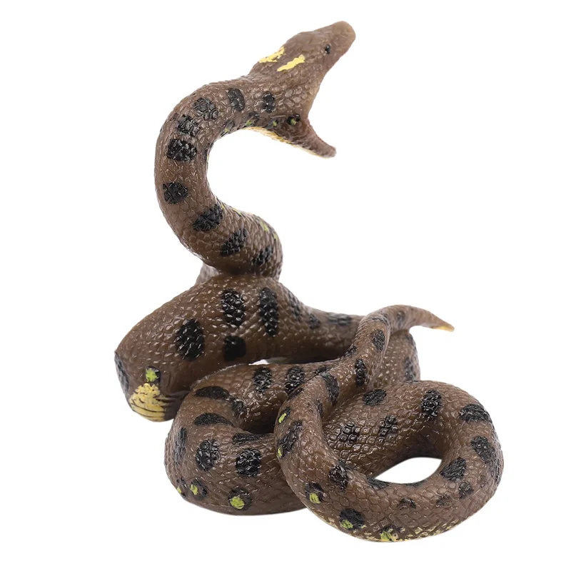 2X Children's Toy Snake Model Simulation Reptile Giant Python Big Python Wild Animal Snake Model