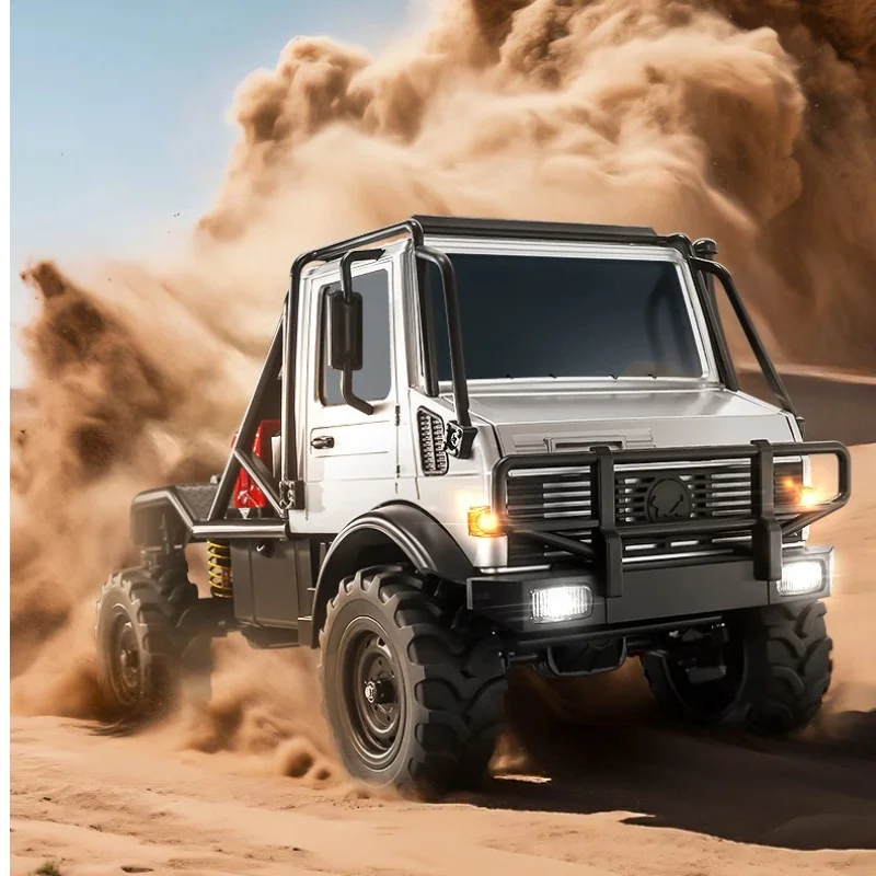 

Hot New 1:18 Scale Alloy Climbing Car Head Remote Control Model Full Proportion MN333 Metal Construction Toy RC Car For Boys