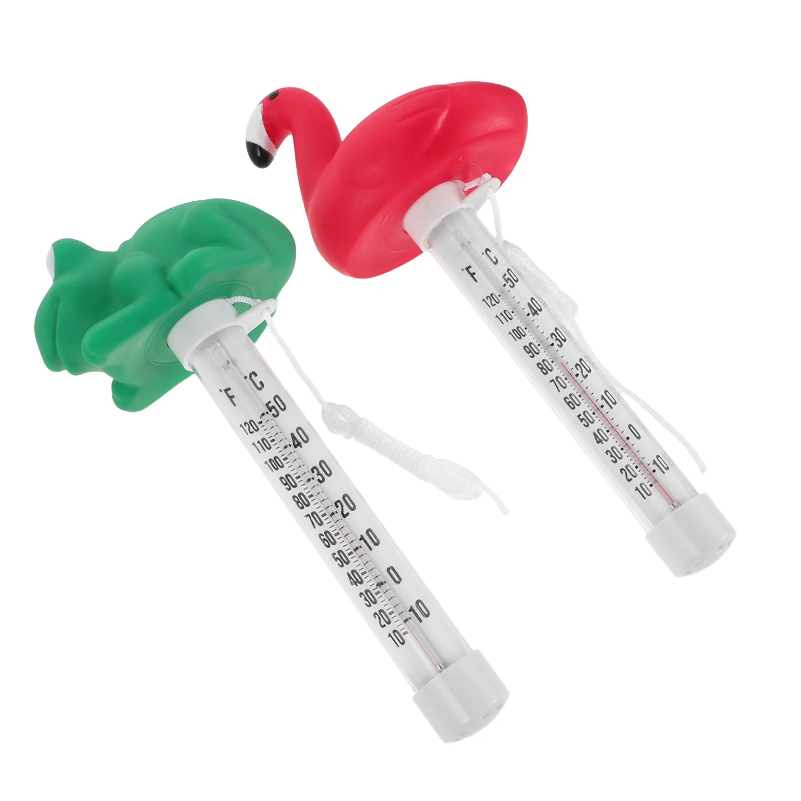 

2cps Floating Pool Thermometer Water Temperature Gauge String Attachment Hot Tubs Pools Spas Clear Display Accurate