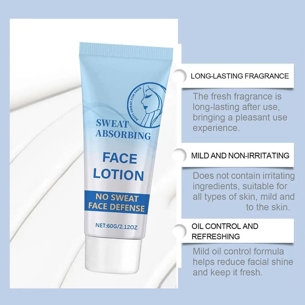 Lotion d'absorption anti-transpirante pour le visage, déodorant naturel puissant pour l'hyperhidrose, anti-transpirant pour le visage