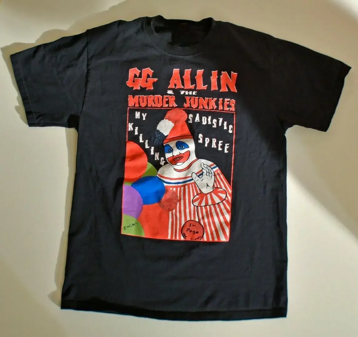 Vintage GG ALLIN THE MURDER JUNKIES TShirt Black Unisex Size S-5XL CC3340