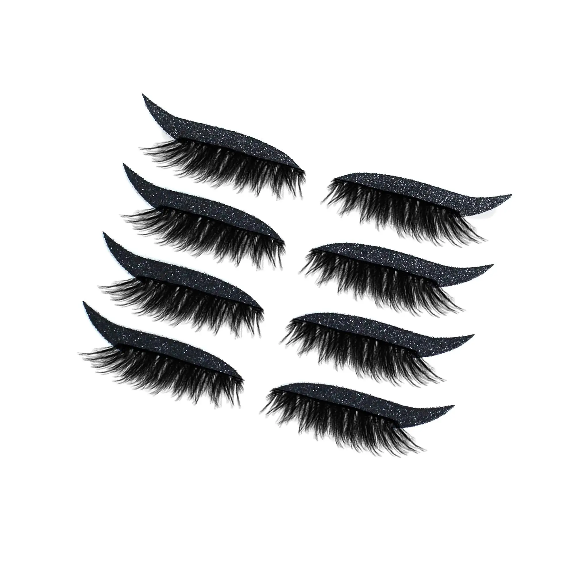 再利用可能なアイライナーまつげステッカー自己粘着メイクアップツール 28 ペア