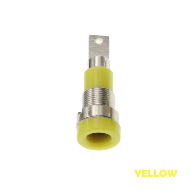 4MM Banana Female Jack Socket Connector Pure Copper Insulated Power Banana Terminal Block Panel Mount Adapter 24A 30V-60V