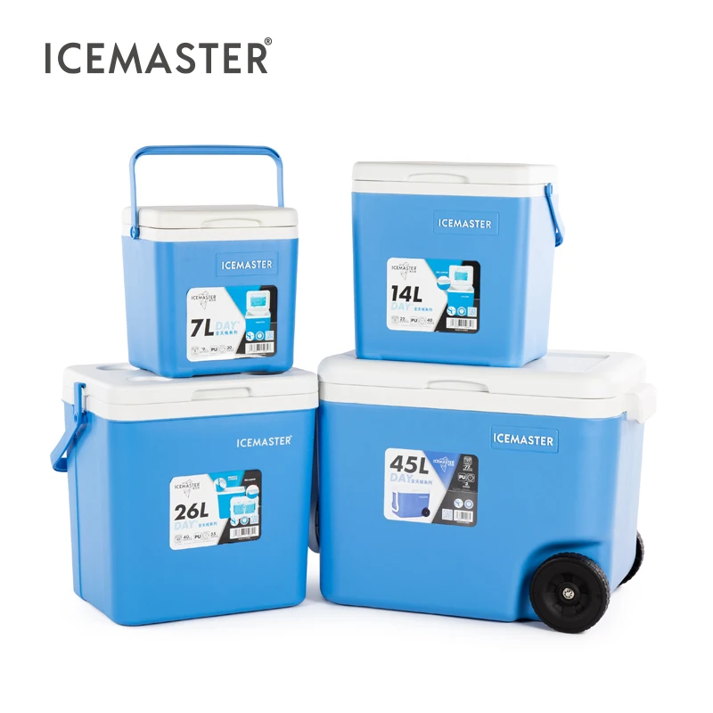 

Icemaster теплый холодный изолированный холодильник-бокс, набор для кемпинга, пикника, льда, холодильник для льда с колесами, 7 л, 14 л, 26 л, 45 л, еда