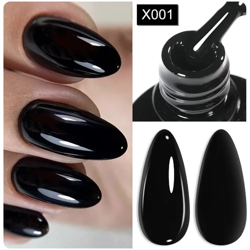Imagen 1 del producto LILYCUTE 7ML esmalte de uñas en Gel de Color blanco y negro, Gel colorido de verano para decoración de uñas, Gel UV semipermanente para remojar, barnices de Gel UV LED
