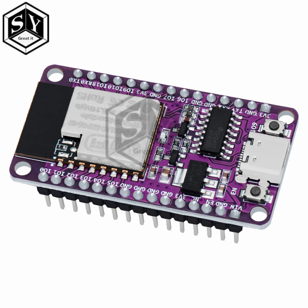 Placa de desenvolvimento esp8684 TYPE-C usb ESP32-C2 ESPC2-12 devkit serial ch340 wifi + bluetooth módulo dual core para arduino