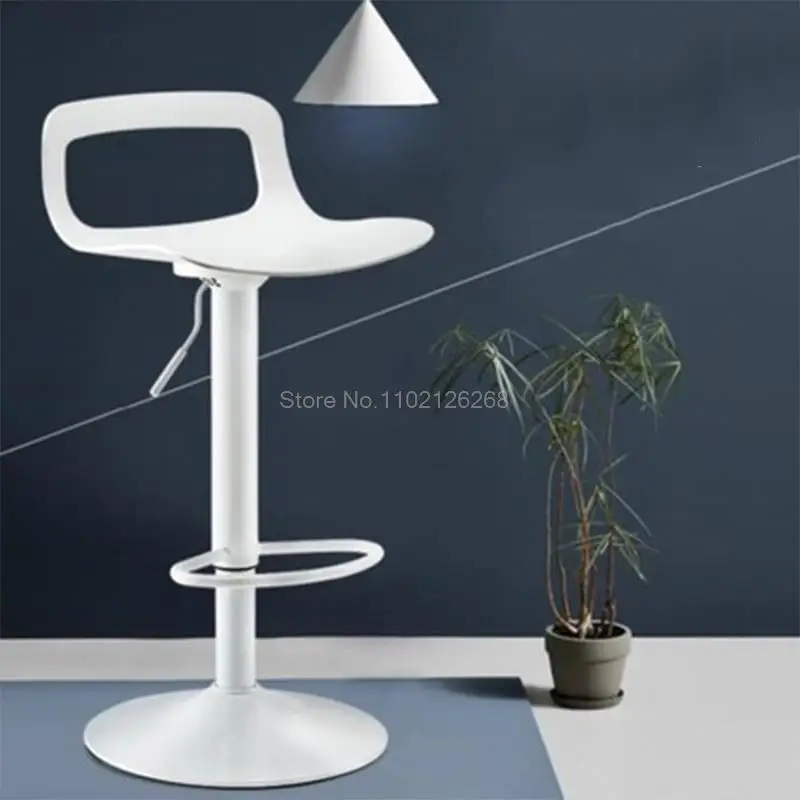 Multifunctional Modern Bar Stool Adjustable Lift Chair Home Backrest Bar Stool Rotating Lift High Stool Bar Stool