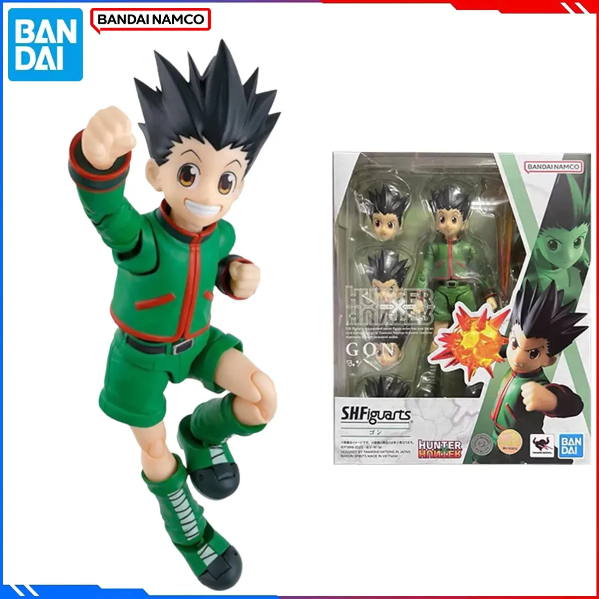 

Подлинная Bandai, оригинальная фигурка Hunter Hunter, наборы моделей SHF 1/12, аниме-фигурки Gon·Freecss, экшн-модель, игрушки, подарок для детей