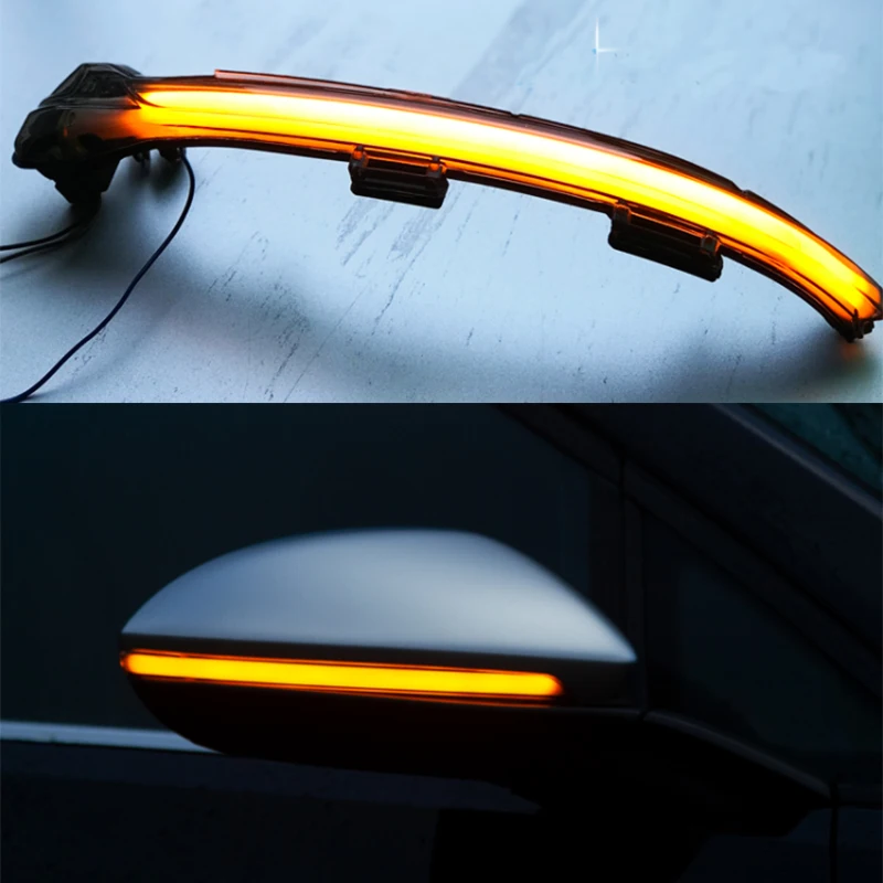 

Dynamic Blinker LED Turn Signal For VW Golf 7 MK7 GTI R GTD Car accessories Crystal For Lamando TouranL Side Mirror Signal Lamp